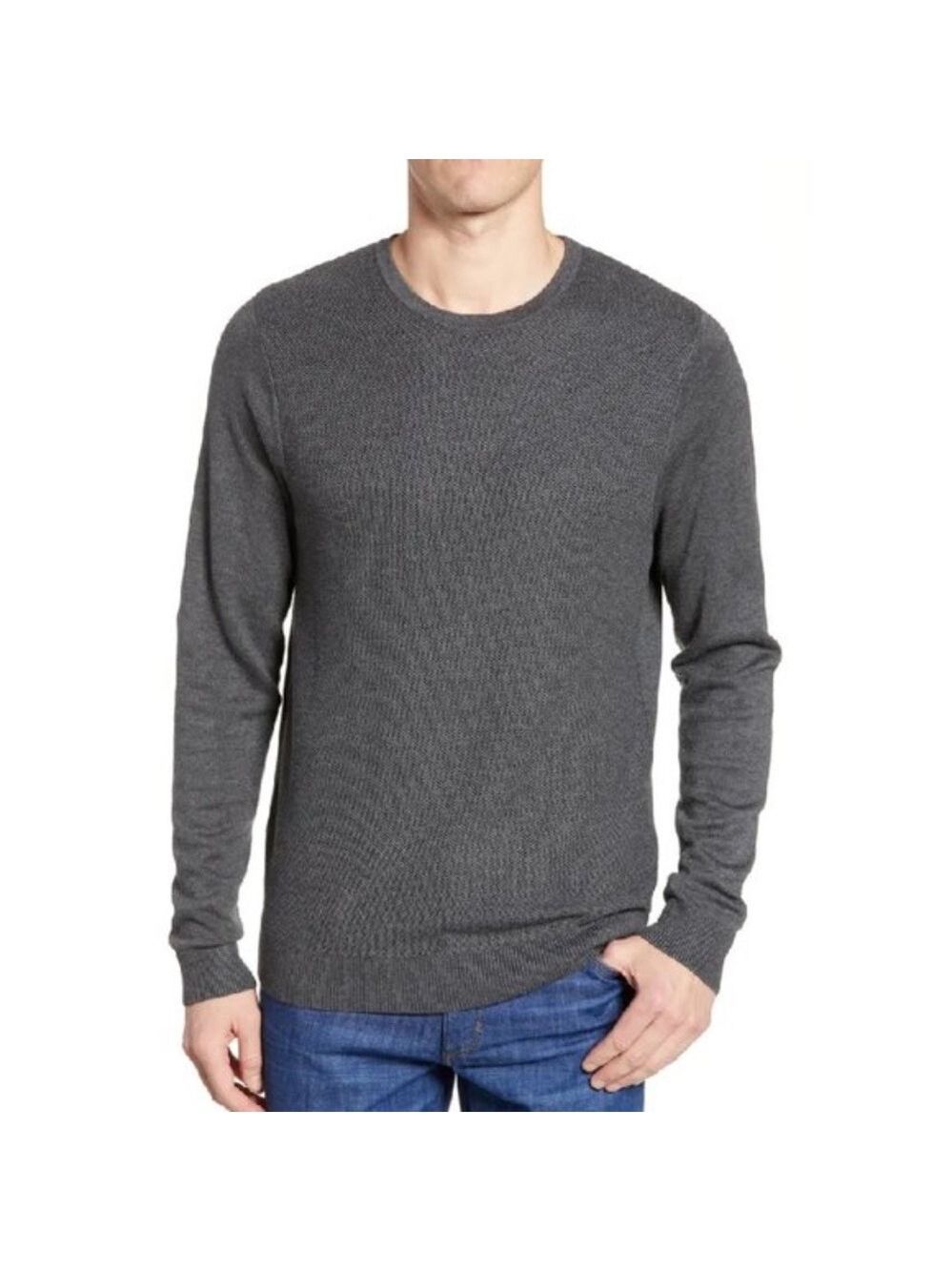 Nordstrom Men's Shop Honeycomb Crewneck Sweater